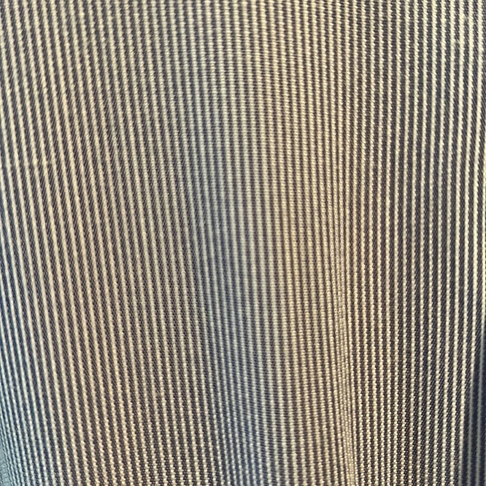 Piccalino Petites 🎉HP🎉Blue/white mini vertical  Striped Dress  Midi    Size 6P - Picture 5 of 13